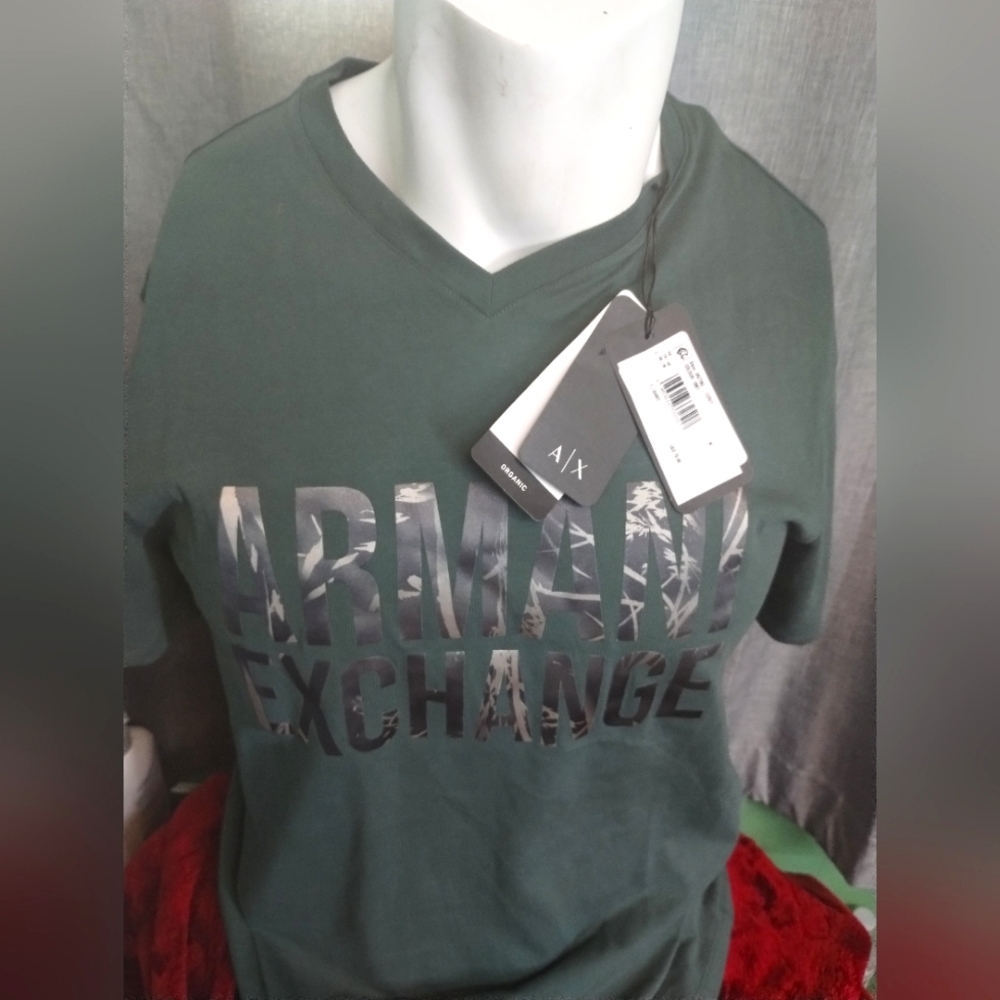 Armani Mens Vneck Tshirt